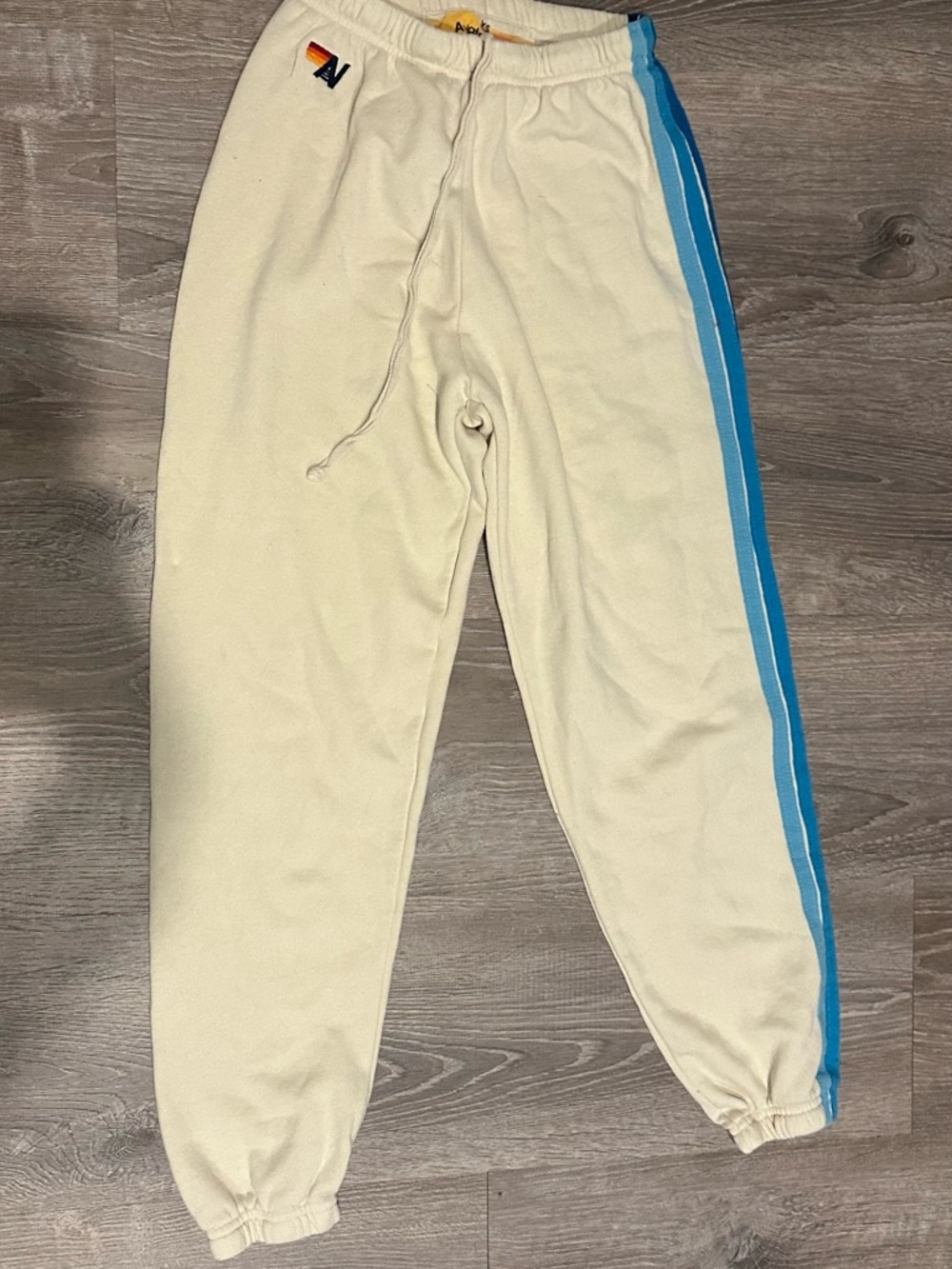 Aviator Nation Kids Sweatpants with Blue Side Stripe